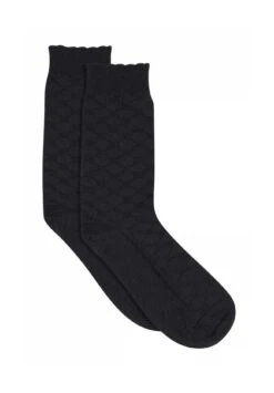 Mp Denmark Damen Socke Aus Wolle Seide In Schwarz Mit Muster 9 Mp Denmark Damen Socke Aus Wolle Seide In Schwarz Mit Muster -Babybekleidungs geschäft MP merinoseide damensocke wolle duenne schwarz coucounatur3