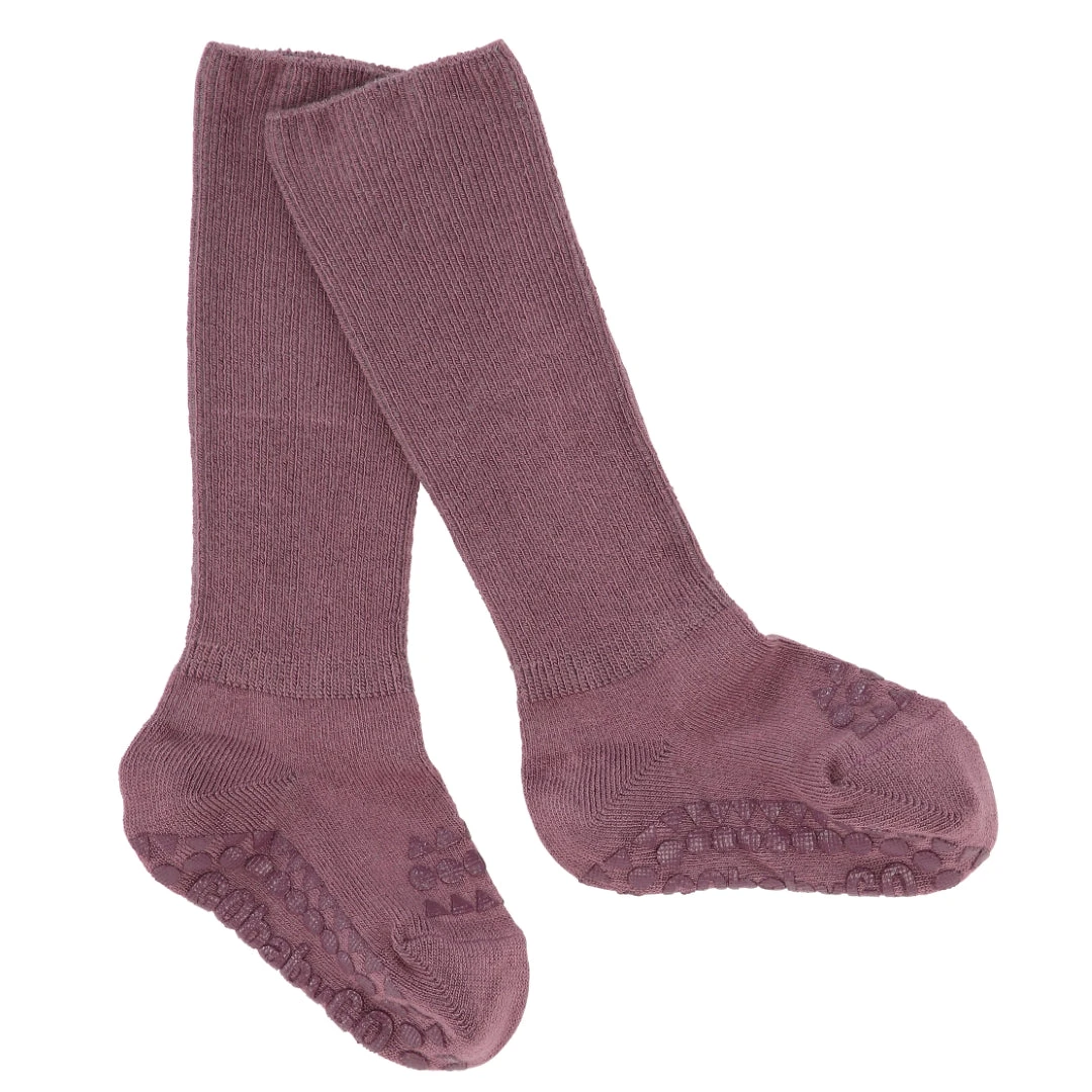 Gobabygo Antirutsch Socken Bambus Misty Plum 3 Gobabygo Antirutsch Socken Bambus Misty Plum