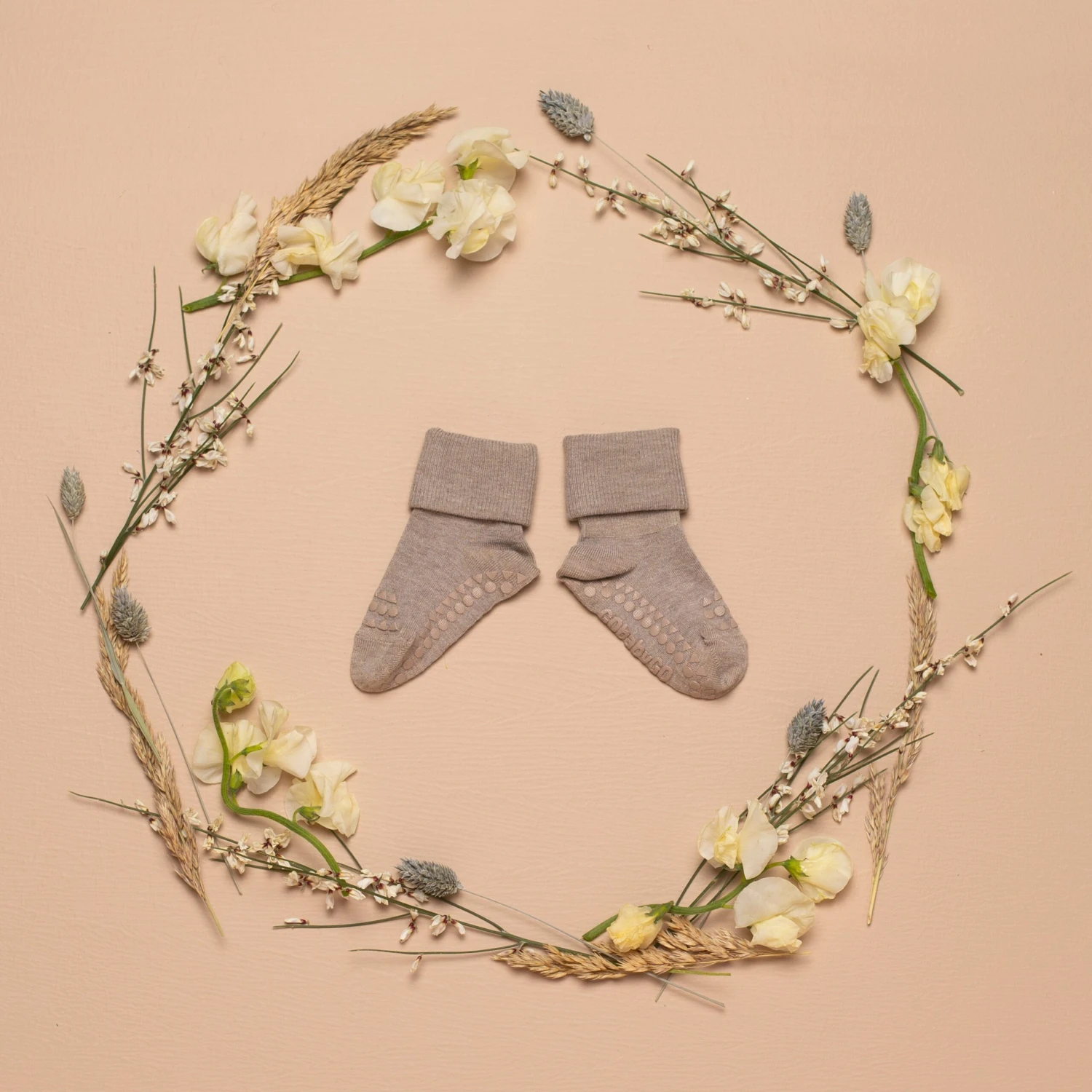 Gobabygo Antirutsch Socken Bambus Sand 5 Gobabygo Antirutsch Socken Bambus Sand – Bild 3