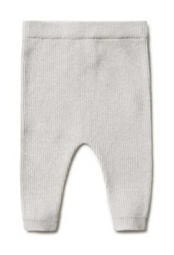 Puri Organic Mitwachsende Strick Hose Biobaumwolle Seide Beigemelange Gr. 62/68