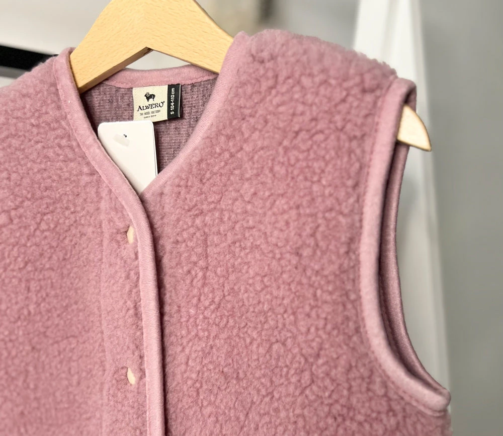 Alwero Erwachsenen Wollweste "TYB" Venetian Pink 4 Alwero Erwachsenen Wollweste "TYB" Venetian Pink – Bild 2