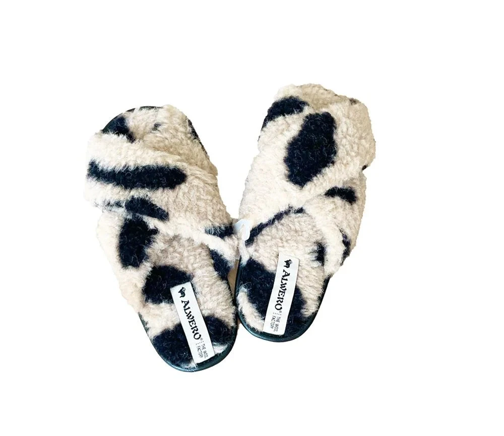 Alwero Bio Woll Hausschuhe "Flip-Flop" Twenn X In LEO Gepard 4 Alwero Bio Woll Hausschuhe "Flip-Flop" Twenn X In LEO Gepard – Bild 2