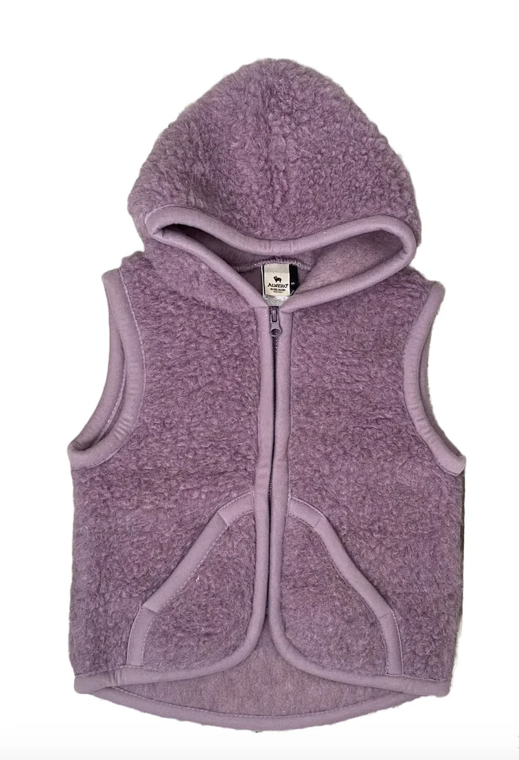 Alwero Wollweste Robby Lila Mit Kapuze 3 Alwero Wollweste Robby Lila Mit Kapuze