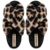 Alwero Bio Hausschuhe "Flip-Flop" Twenn X In Leopard Black