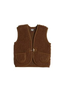 Alwero Kinder Bio Wollweste In Karamel