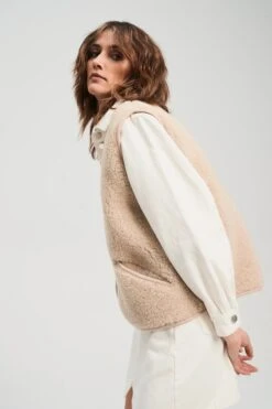 Alwero Erwachsenen Wollweste "Light POS" Sand Brown