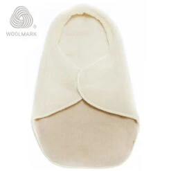 Alwero Bio Baby Woll Maxi Cosi Einschlagdecke Beige Ecru