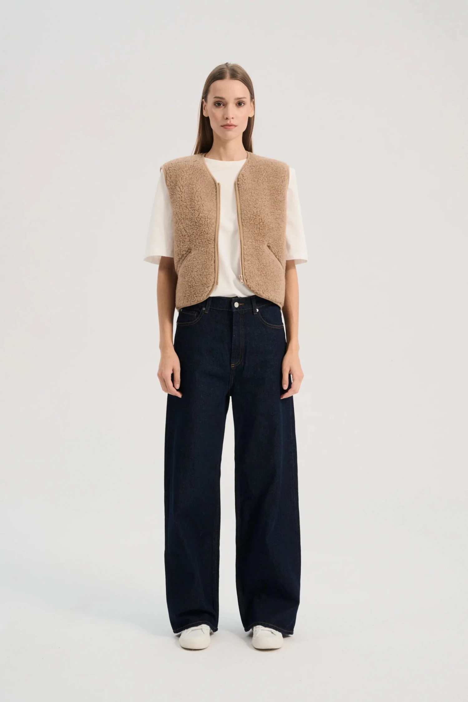 Alwero Erwachsenen Wollweste "Light POS" Tan 5 Alwero Erwachsenen Wollweste "Light POS" Tan – Bild 3