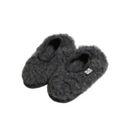 Alwero Bio Hausschuhe Ballerina Junior Dunkelgrau