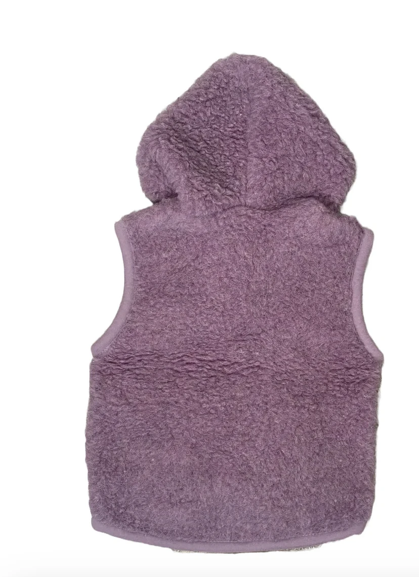 Alwero Wollweste Robby Lila Mit Kapuze 4 Alwero Wollweste Robby Lila Mit Kapuze – Bild 2