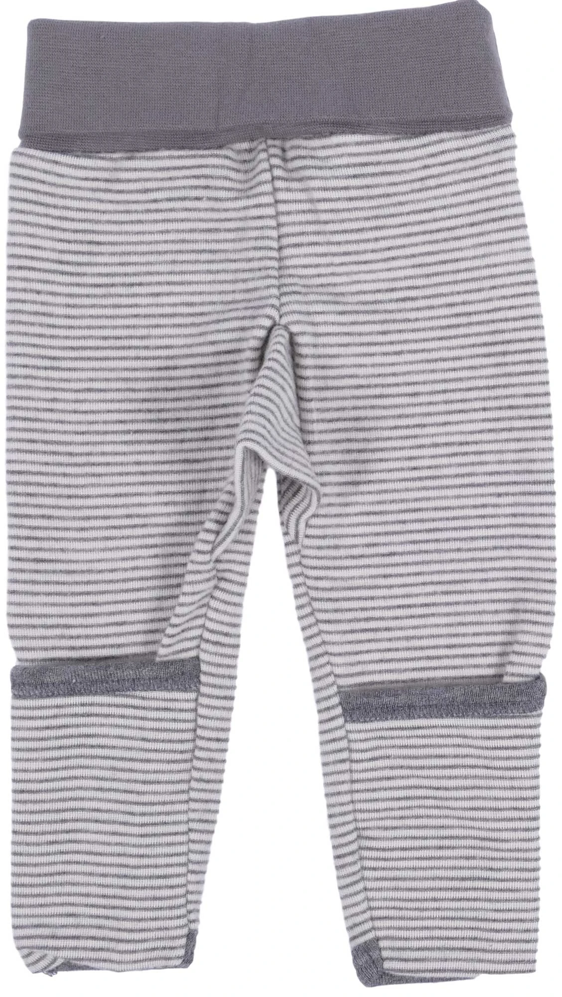 Lilano Baby Wolle Seide Hose Grau Ringel 4 Lilano Baby Wolle Seide Hose Grau Ringel – Bild 2