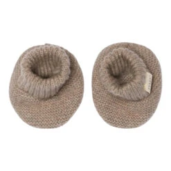 Mp Denmark Mp Merino Kaschmir Newborn Booties Light Brown Melange