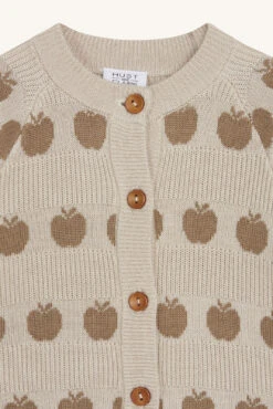 Hust&Claire Bambus Viskose Strickjacke Sand 11 Hust&Claire Bambus Viskose Strickjacke Sand -Babybekleidungs geschäft bambus cardigan sand