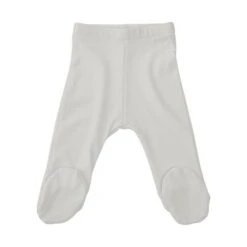 Bio Bambus Baby Hose Mit Fuß In Hellgrau