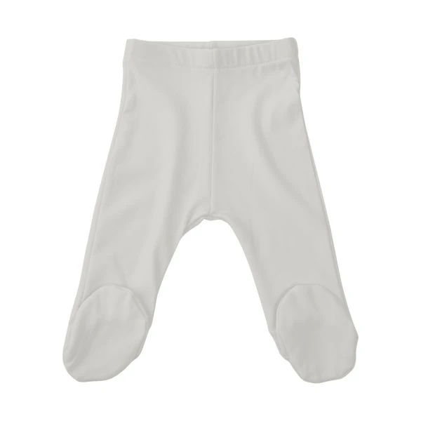 Bio Bambus Baby Hose Mit Fuß In Hellgrau 3 Bio Bambus Baby Hose Mit Fuß In Hellgrau