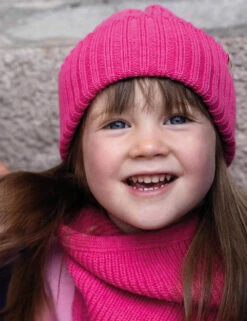 Oh Chapo Bio Beanie MiniMe Merino In Flamingo Pink Gr. S