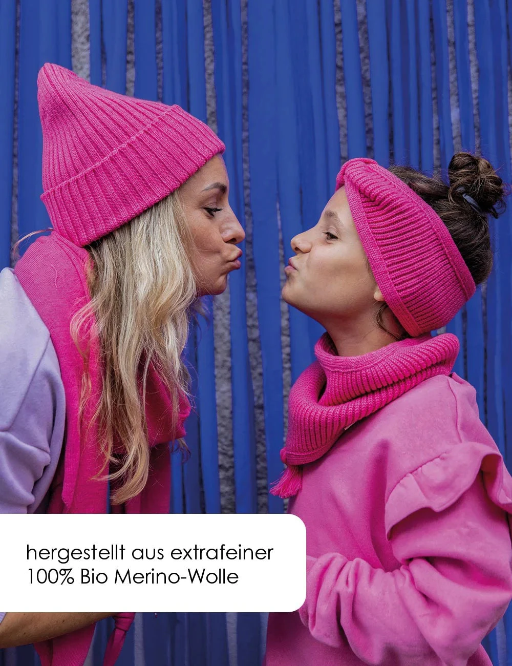 Oh Chapo Bio Beanie MiniMe Merino In Flamingo Pink Gr. S 5 Oh Chapo Bio Beanie MiniMe Merino In Flamingo Pink Gr. S – Bild 3