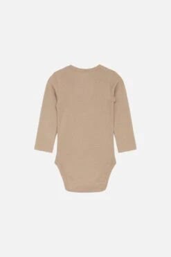 Hust&Claire Bambus Viskose Body Langarm Unisex Sand