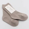 Bio Rib Bambus Socken Sand 2 Bio Rib Bambus Socken Sand -Babybekleidungs geschäft biobambussocken