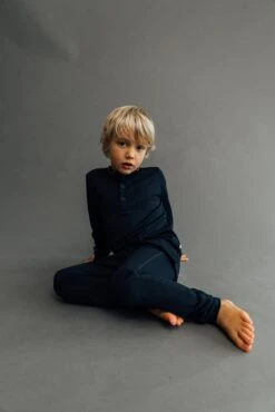 Joha Merino Woll Leggings Navy