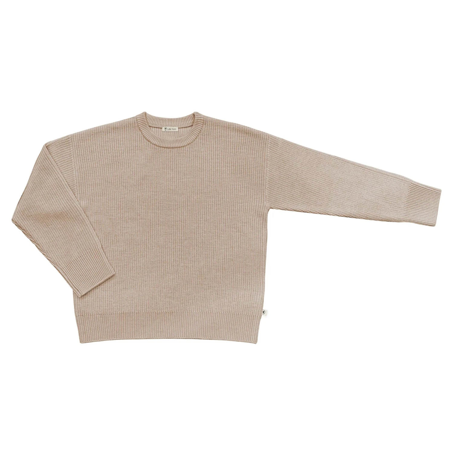 Lille Toni Damen Merino Pullover Meike Minime In Sand 3 Lille Toni Damen Merino Pullover Meike Minime In Sand – Bild 2