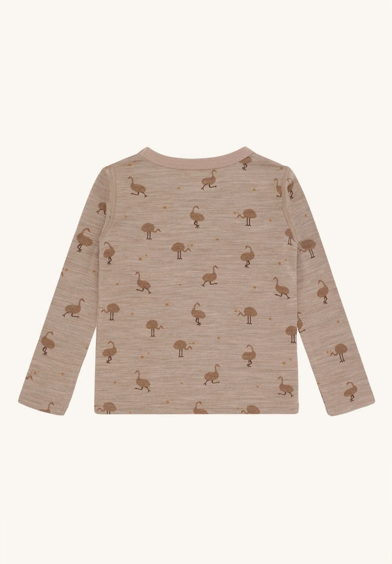 Hust&Claire Merino Bambus Kinder Longsleeve "biscuit" 4 Hust&Claire Merino Bambus Kinder Longsleeve "biscuit" – Bild 2