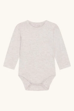 Hust&Claire Bambus Viskose Body Langarm Natur Melange