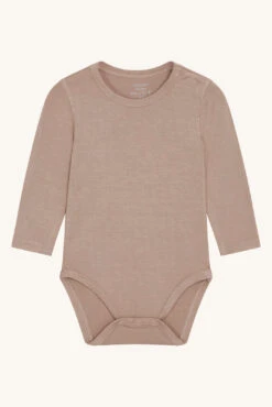 Hust&Claire Bambus Viskose Body Langarm Mocca