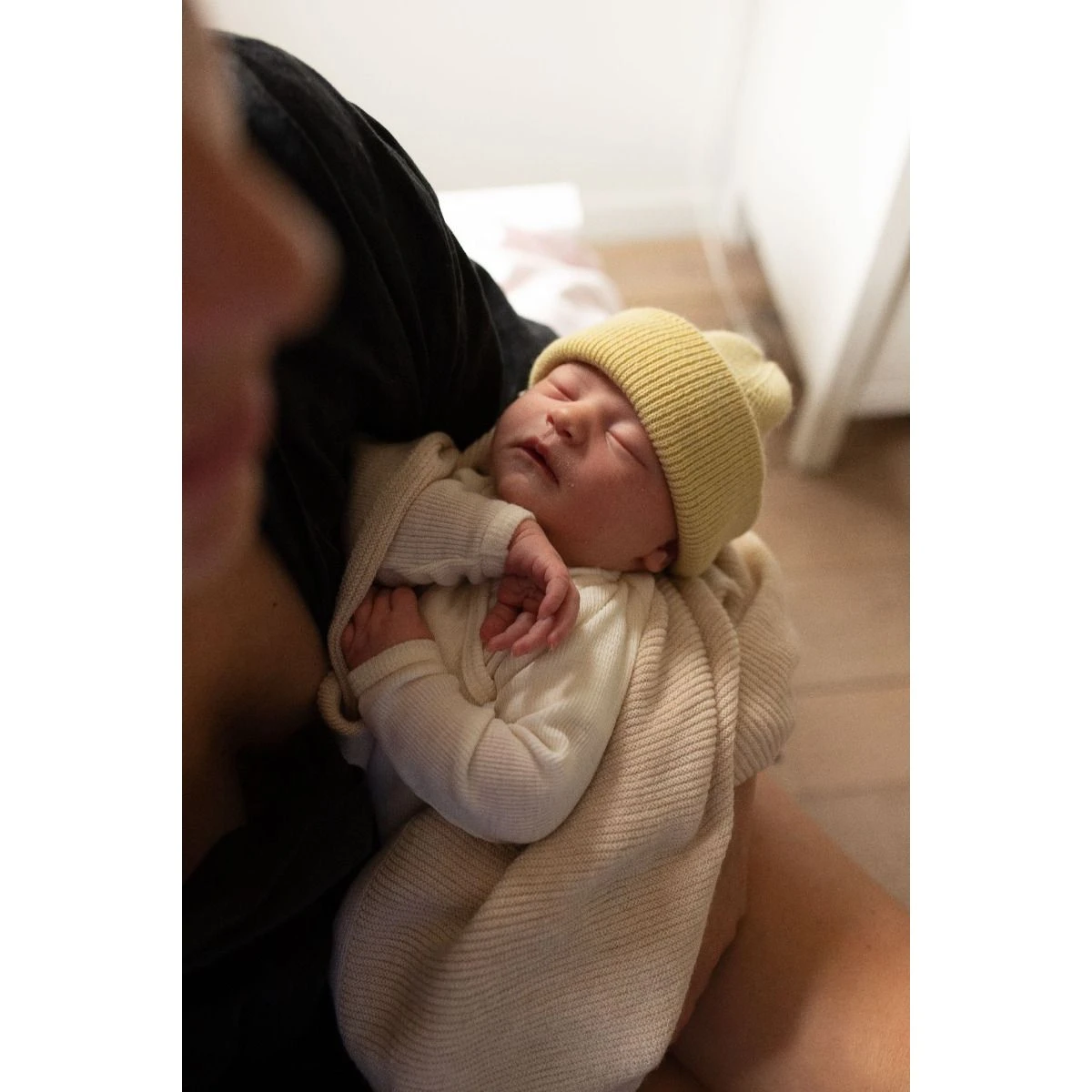 Hvid Merino Babydecke "Gust" In Cream 7 Hvid Merino Babydecke "Gust" In Cream – Bild 5