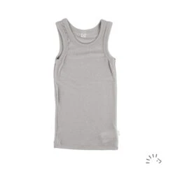 Iobio Wolle Seide Unterhemd Unisex Hellgrau