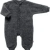 Joha Baby Woll Overall Wollfleece Dunkelgrau -Babybekleidungs geschäft joha kids outdoor overall grau bio wolle