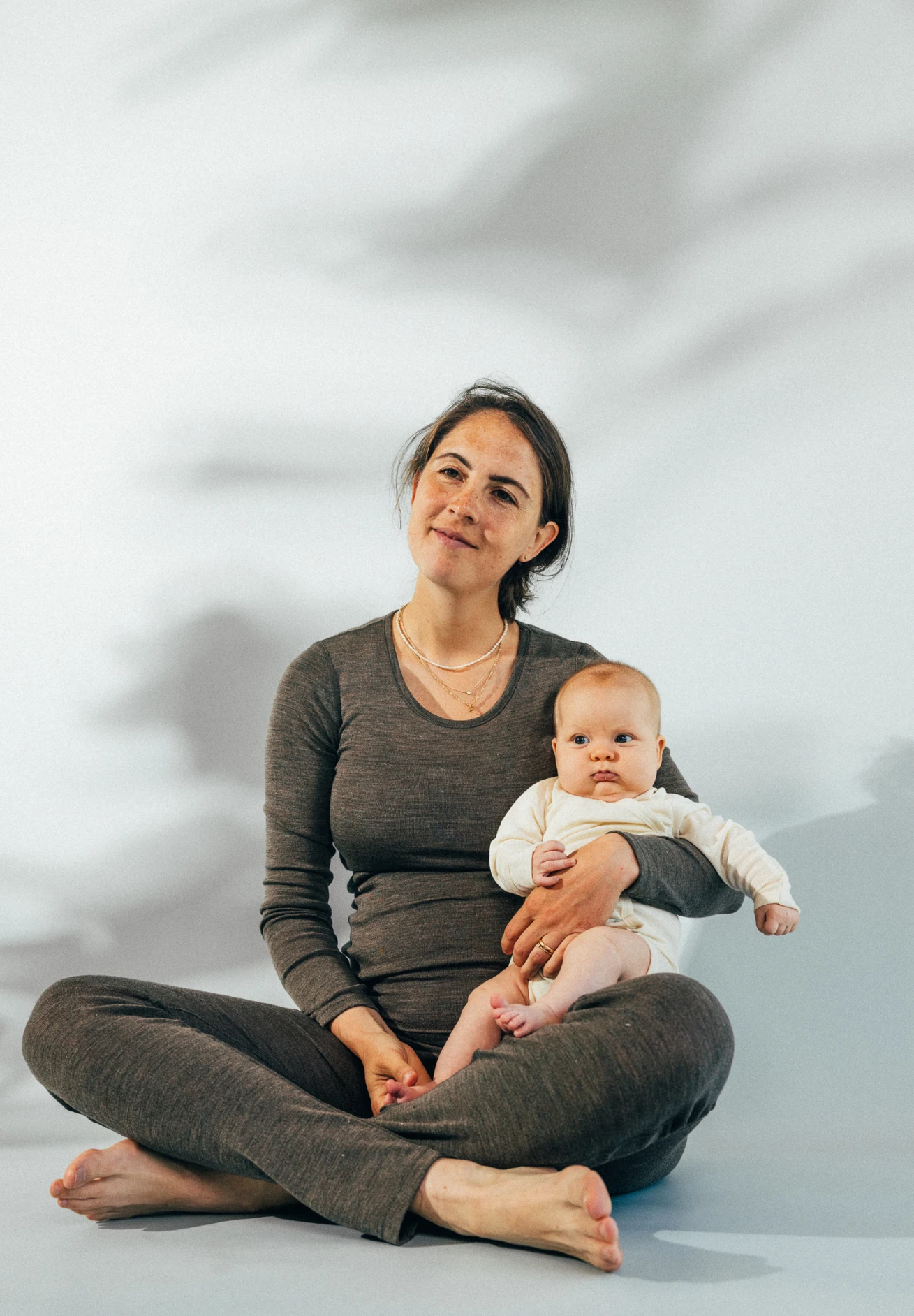 Joha Frauen Wolle Seide Leggings In Chocolate Melange 6 Joha Frauen Wolle Seide Leggings In Chocolate Melange – Bild 4