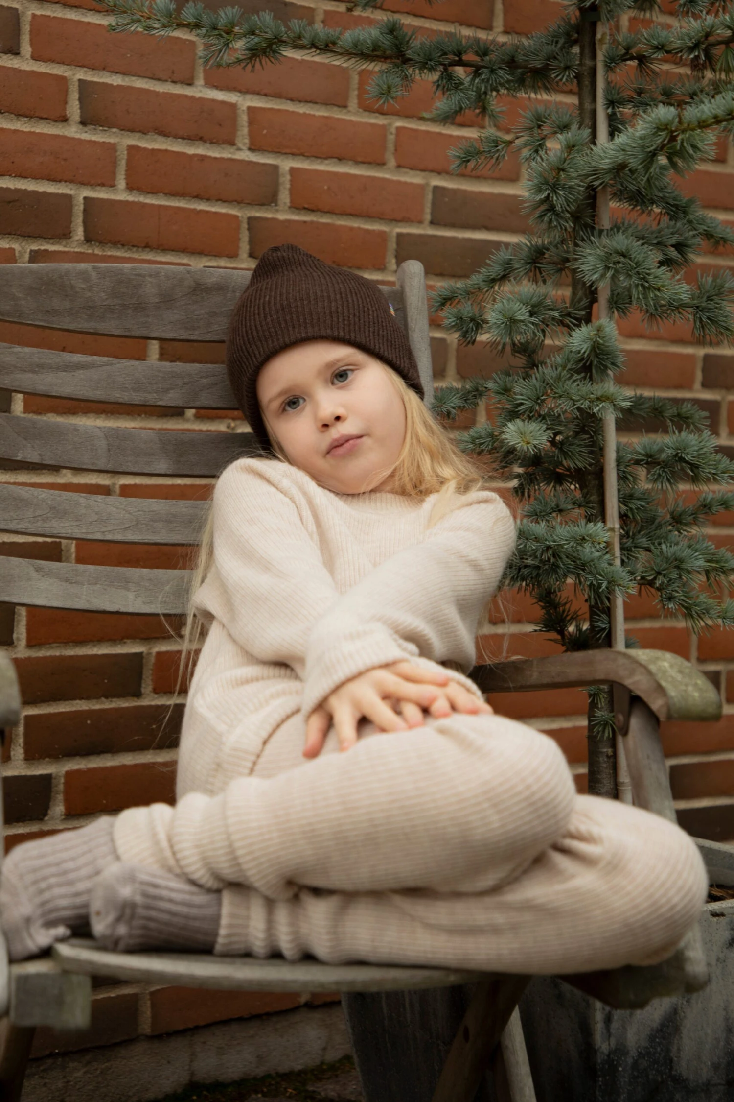 Joha Merino Woll Strickhose In Cream 4 Joha Merino Woll Strickhose In Cream – Bild 2