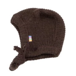 Joha Merino Strickmütze Unisex In Dark Chocolate