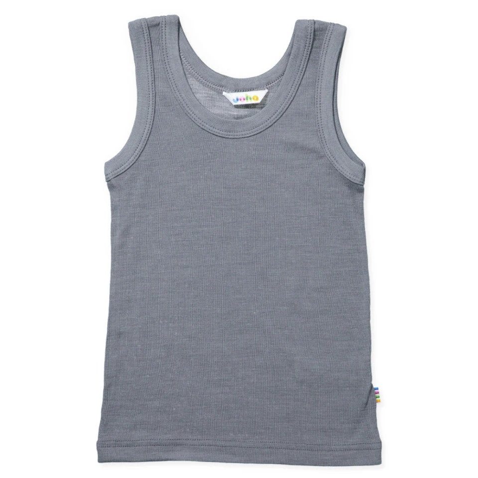 Joha Wolle Seide Unisex Unterhemd Dunkelgrau 3 Joha Wolle Seide Unisex Unterhemd Dunkelgrau