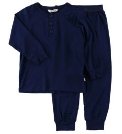 Joha Bio Bambus Schlafanzug 2teilig Unisex Dunkelblau