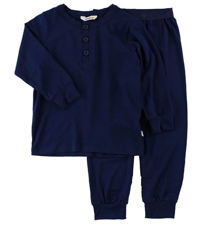 Joha Bio Bambus Schlafanzug 2teilig Unisex Dunkelblau 3 Joha Bio Bambus Schlafanzug 2teilig Unisex Dunkelblau
