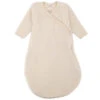 Lilano Baby Schlafsack Wollfrottee Ecru -Babybekleidungs geschäft lilano babyschlafsack wollpluesch langarm wickel uni melange bio 23 natur