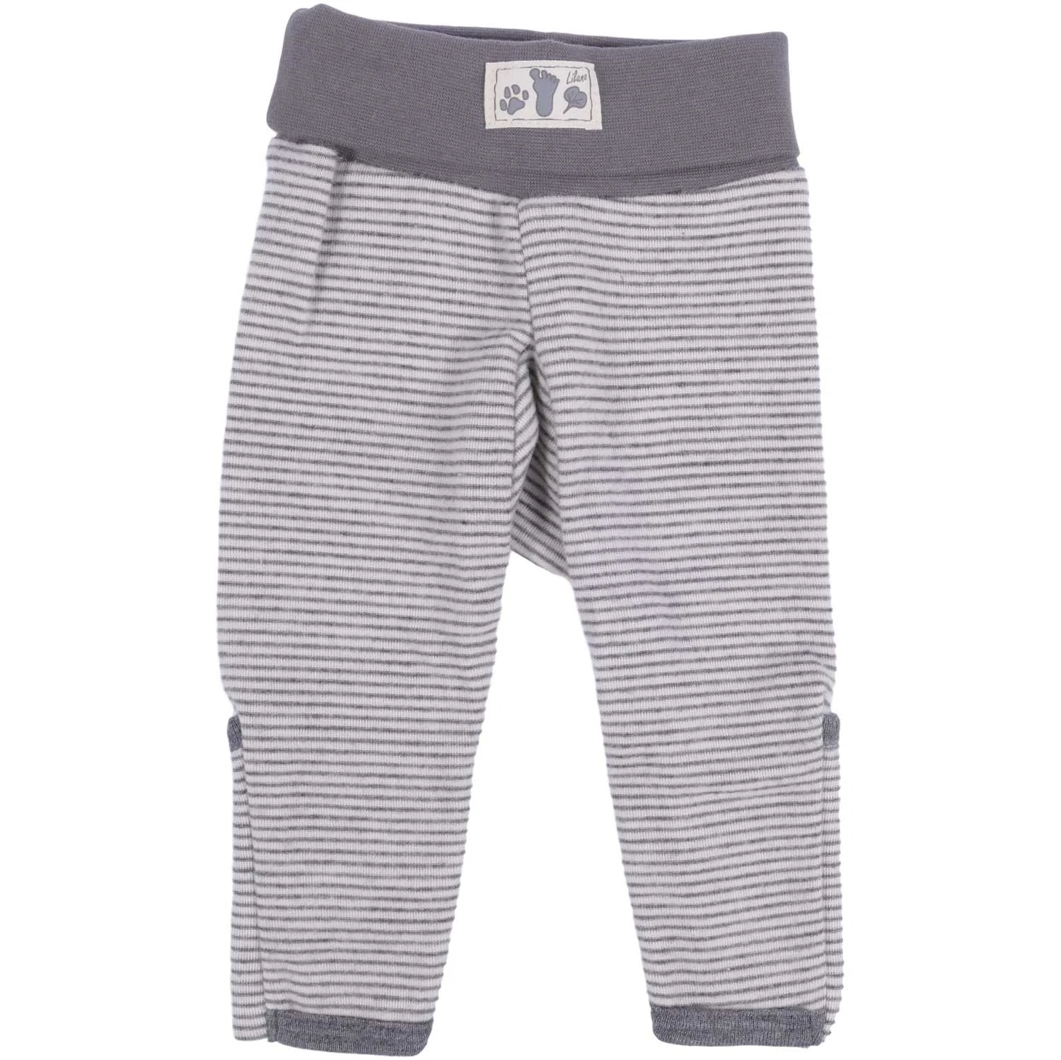 Lilano Baby Wolle Seide Hose Grau Ringel 3 Lilano Baby Wolle Seide Hose Grau Ringel