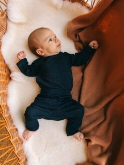 Joha Wolle Seide Wickelbody Dunkelblau 10 Joha Wolle Seide Wickelbody Dunkelblau -Babybekleidungs geschäft lio coucou natur 30