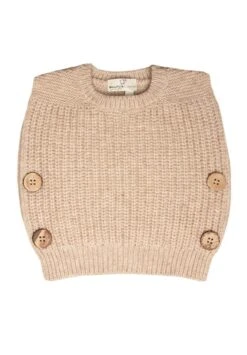 Maglificio Di Verona Pullunder Aus Merinowolle Mitwachsend In Sand