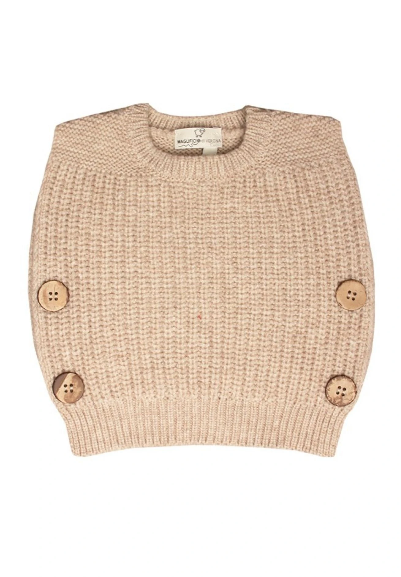 Maglificio Di Verona Pullunder Aus Merinowolle Mitwachsend In Sand 3 Maglificio Di Verona Pullunder Aus Merinowolle Mitwachsend In Sand