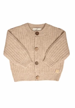 Maglificio Di Verona Strickjacke Aus Merinowolle Mitwachsend In Sand