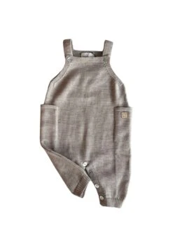 Maglificio Di Verona Merino Trägerhose Mit Taschen In Latte