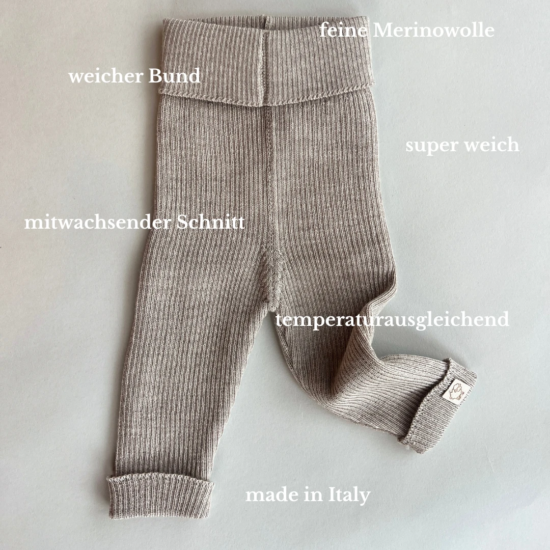 Maglificio Di Verona Strickleggings Aus Merinowolle Mitwachsend In Verschiedenen Farben 4 Maglificio Di Verona Strickleggings Aus Merinowolle Mitwachsend In Verschiedenen Farben – Bild 2