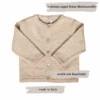 Maglificio Di Verona Baby Strickjacke Aus Merinowolle In Beige 2 Maglificio Di Verona Baby Strickjacke Aus Merinowolle In Beige -Babybekleidungs geschäft merinocardigansand