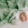 Micu Micu Newborn Babystrickdecke Mint Dots