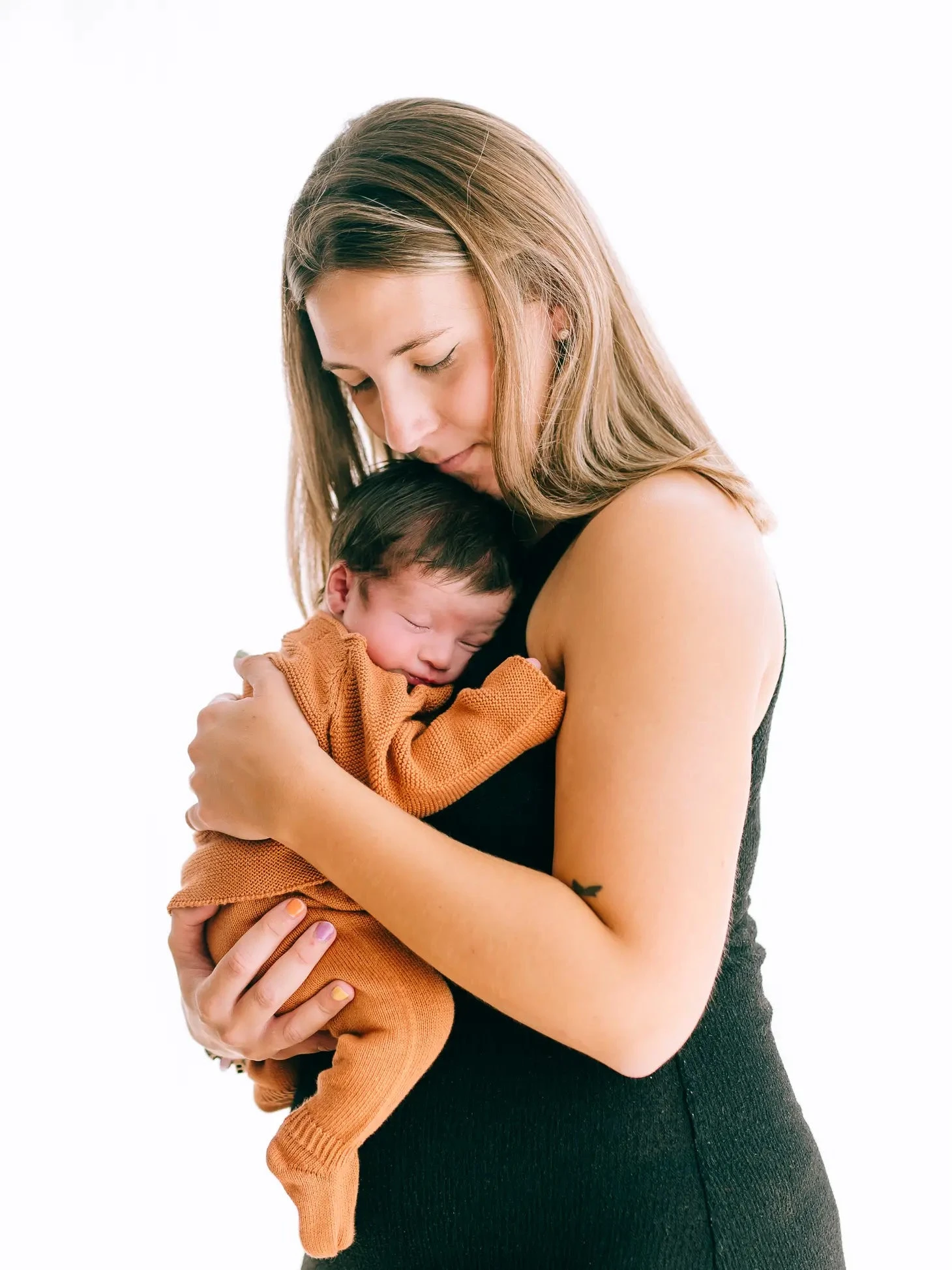 Micu Micu Newborn Strickset Biobaumwolle Rost 6 Micu Micu Newborn Strickset Biobaumwolle Rost – Bild 4