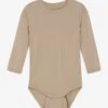Minymo Bambus Viskose Body Taupe -Babybekleidungs geschäft minymo body bambus viskose taupe