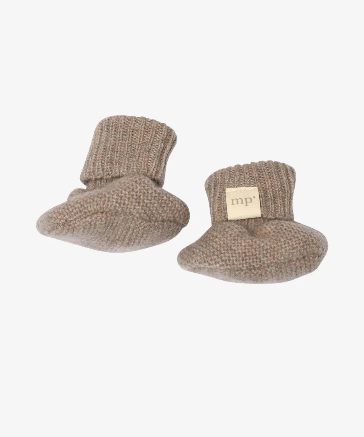 Mp Denmark Mp Merino Kaschmir Newborn Booties Light Brown Melange 4 Mp Denmark Mp Merino Kaschmir Newborn Booties Light Brown Melange – Bild 2